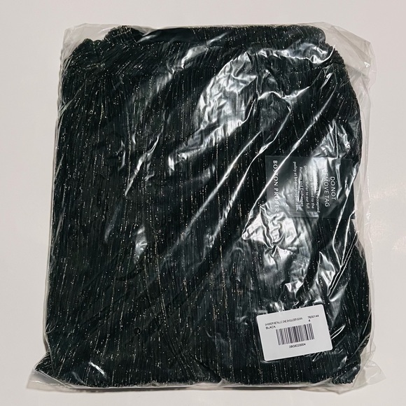 Boston Proper Shimmer One Shoulder Gown - Picture 2 of 6